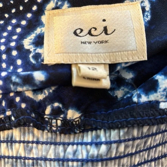 blue maxi dress with pockets size 12 - Picture 7 of 8